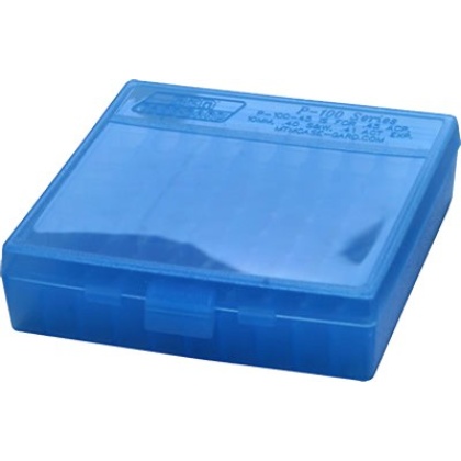 Mtm Ammo Box .22lr - 100-rounds Clear Blue