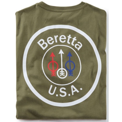 Beretta T-shirt Usa Logo - Medium Od Green