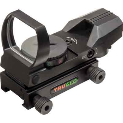 Truglo Panoramic Sight - 4-reticle Red-green Black