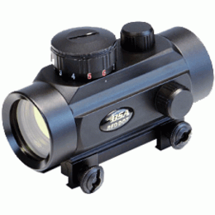 Bsa Huntsman 1x30mm Sight - Red-grn-blue Dot Reticle