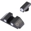 Night Fision Tritium White Dot - Square Rear Glock Sight Set