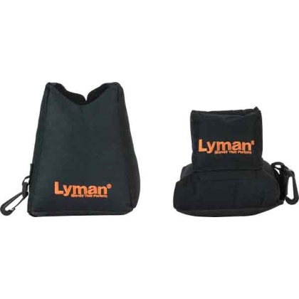 Lyman Crosshair Shooting Bag - Combo Front & Rear Black Nylon