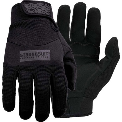 Strongsuit General Utility Pls - Gloves Large Black Lthr Palm