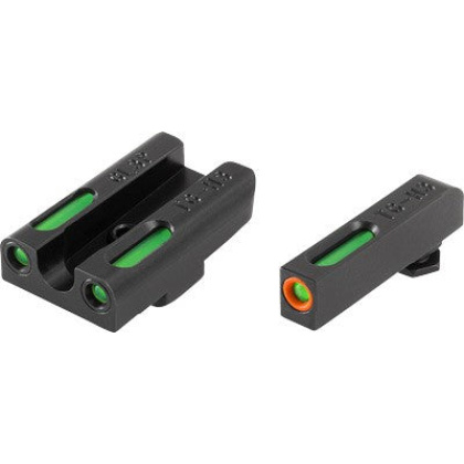 Truglo Sight Set Glock 42-43 - Tfx Pro Green-orange Outline