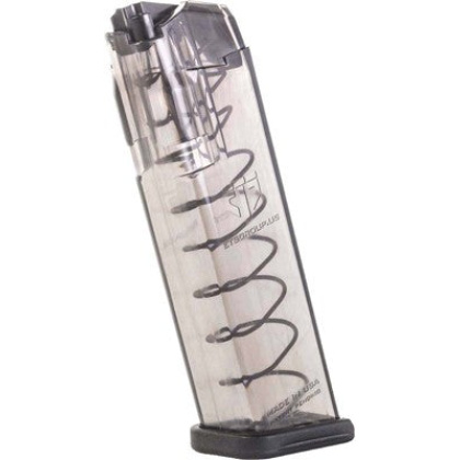 Ets Magazine Glock 17 9mm 17rd - Translucent Fits 17-19-26-34