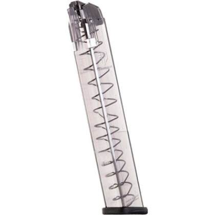 Ets Magazine Glock 18 9mm 31rd - Translucent Fits 17-19-26-34
