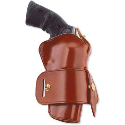Galco Wheelgunner Belt Holster - Amb Leather Ruger 5 1-2\