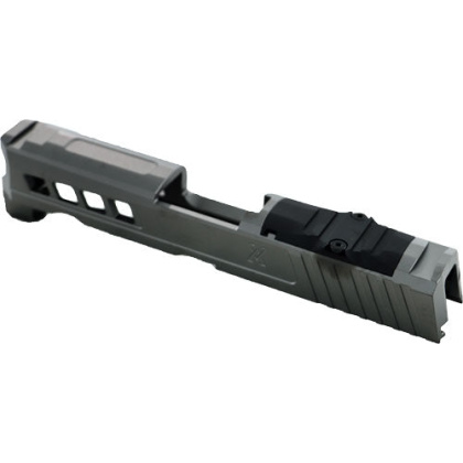 True Precision Sig P320c Slide - W-rmr Cut & Plate Grey Dlc