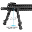 Utg Bipod Recon Flex Keymod - Matte Blk Center H 5.7