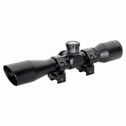 Truglo Tru-brite 4x32mm Scope - Tactical Mil-dot W-rings Black
