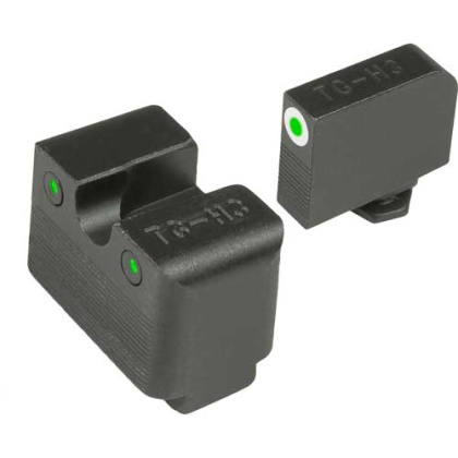 Truglo Sight Set Glock High - Mos Tritium Pro Whte W-u-notch