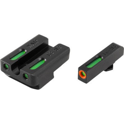 Truglo Sight Set Walther Ppq - Tfx Pro Green-orange Outline