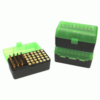 Mtm Ammo Box Wssm & .500sw - 50-rounds Flip Top Style Green