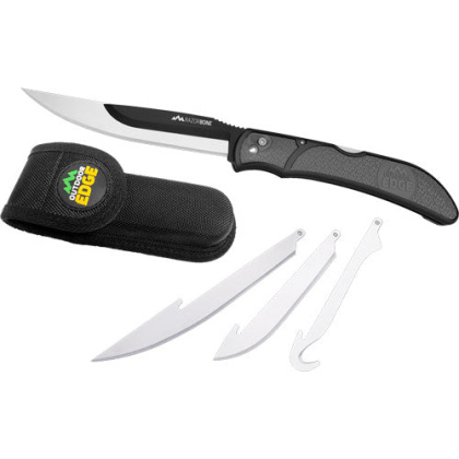 Outdoor Edge Razor Bone 6-bld - Combo Set Gray Blister Pack