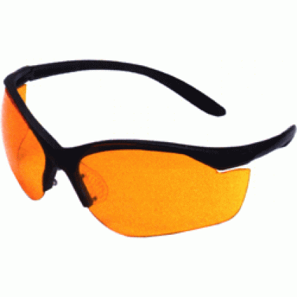 Howard Leight Vapor Ii Glasses - Black Frame-orange Lens