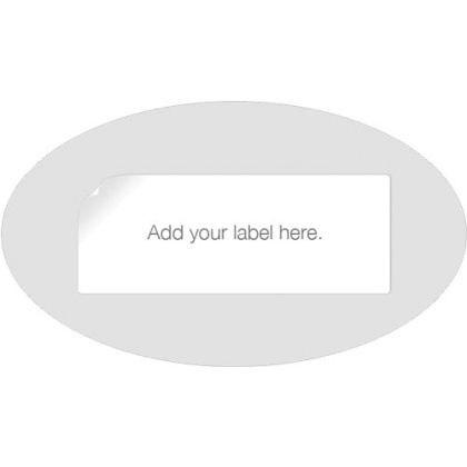 Gss Blank Plastic Oval Tagsfor - Displaying Gun Info 50-pack