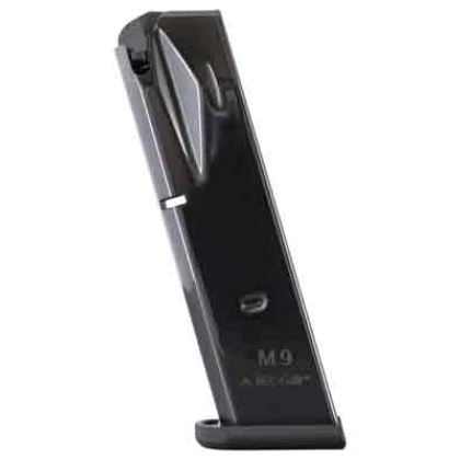 Mec-gar Magazine Beretta 92fs - 9mm 18rd Flush Fit Afc-black