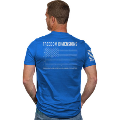 Nine Line Apparel Freedom Dims - Men\'s T-shirt Royal Medium