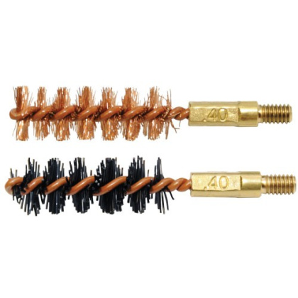 Otis Bore Brush .40 Cal 2-pk - 1-nylon 1-bronze 8-32 Thread