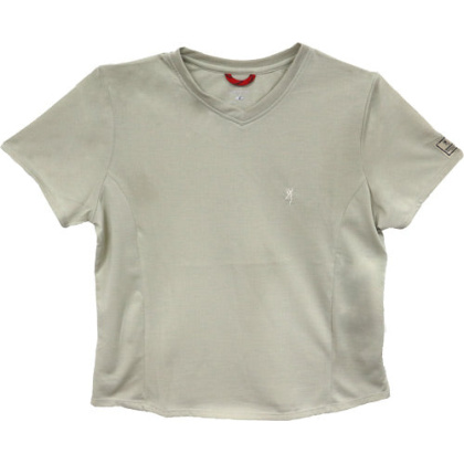 Bg Women\'s Ss V-neck Perfrmnce - T-shirt Large Sand<