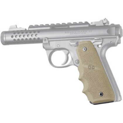 Hogue Grips Ruger 22-45 Mkiv - Rubber Grips-finger Groove Fde